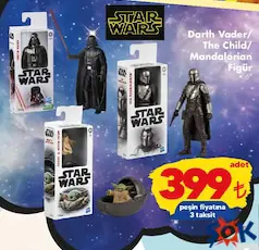 STAR WARS DARTH VADER/THE CHİLD/MANDALORİAN FİGÜR OYUNCAK fiyat ve kampanya bilgisi
